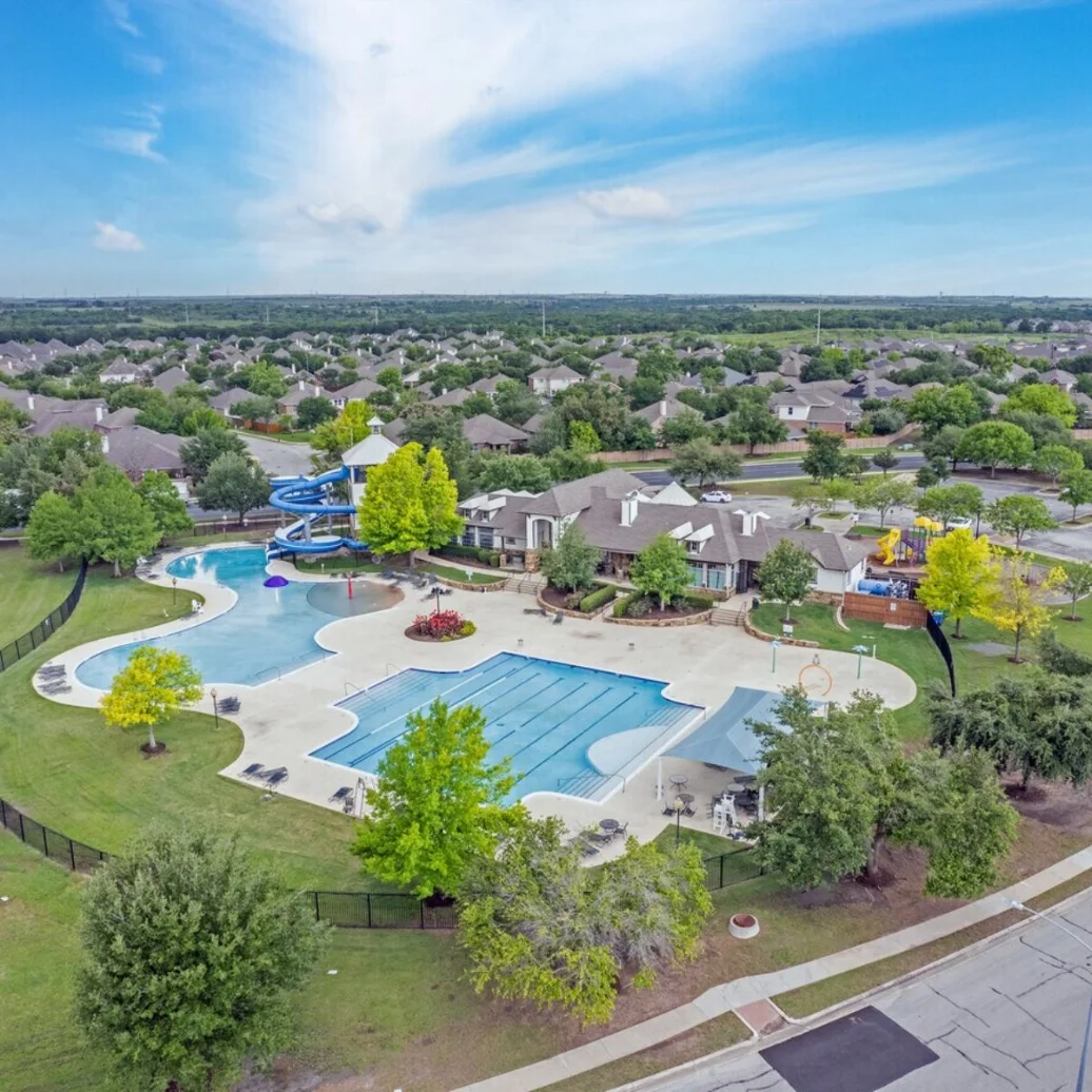 Manor neighborhood aerial photo