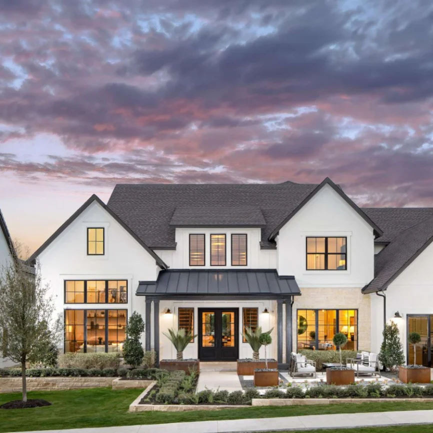 Twilight exterior photo