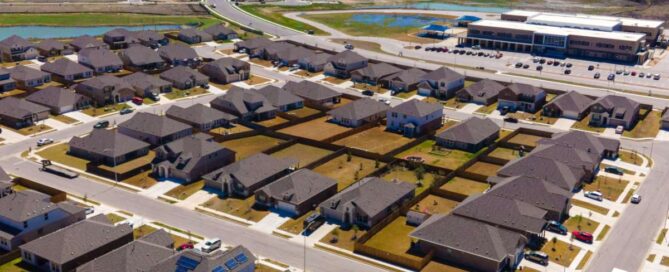 aerial view of Manor Texas